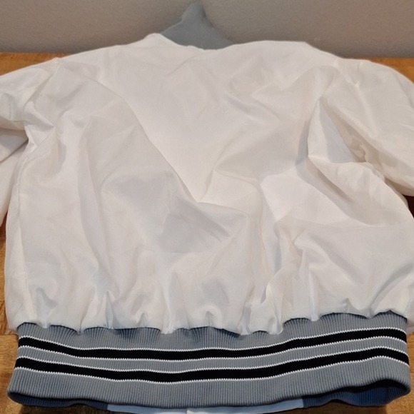 Rennoc Vintage Womens Windbreaker Track Varsity Jacket made in USA Size Small - Picture 9 of 12